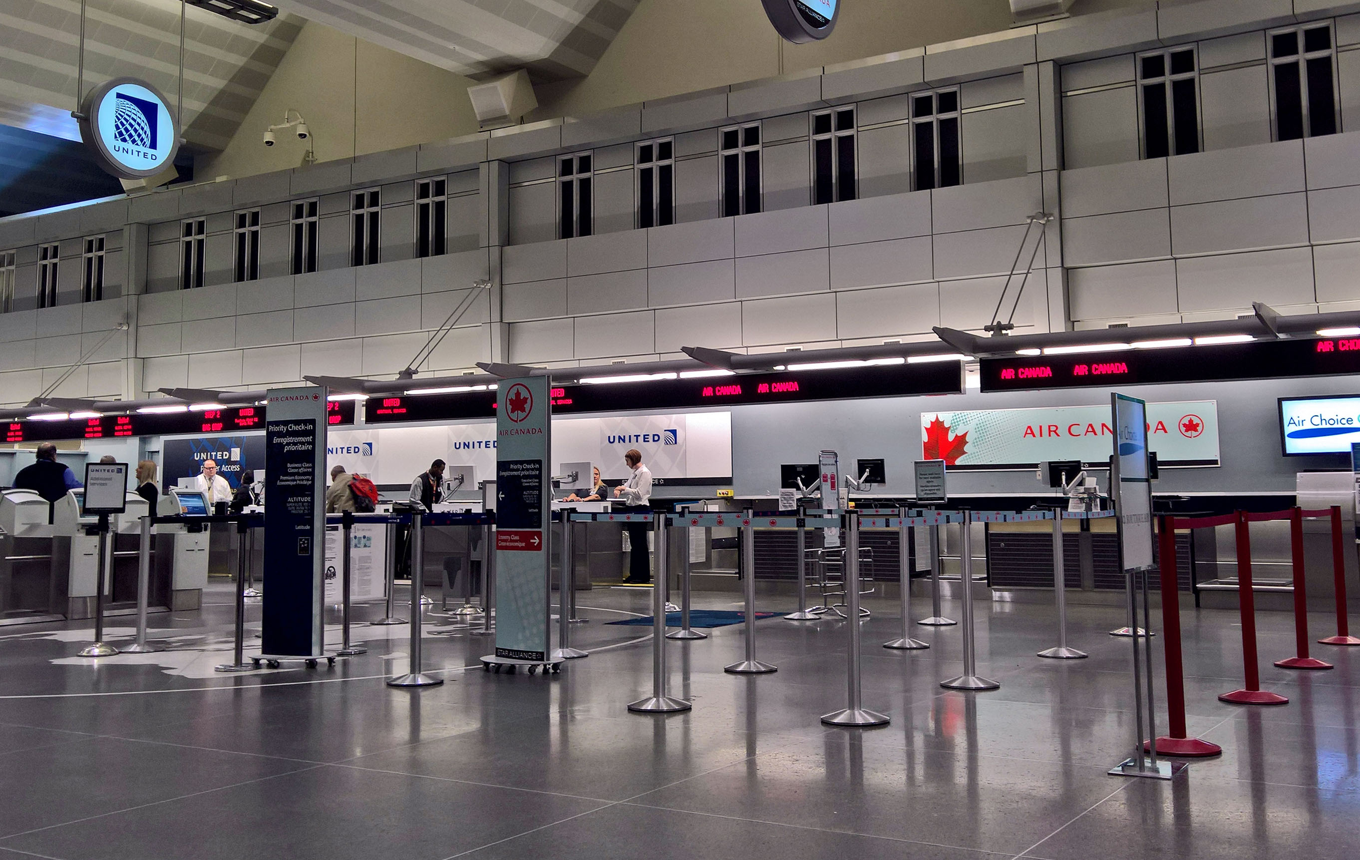 airline stations inside terminal