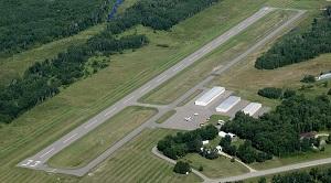 Aerial photo of Walker municipal airfield