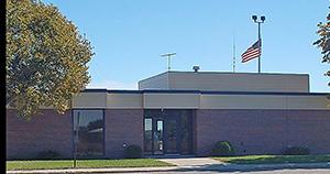 The main terminal at the Worthington Airport