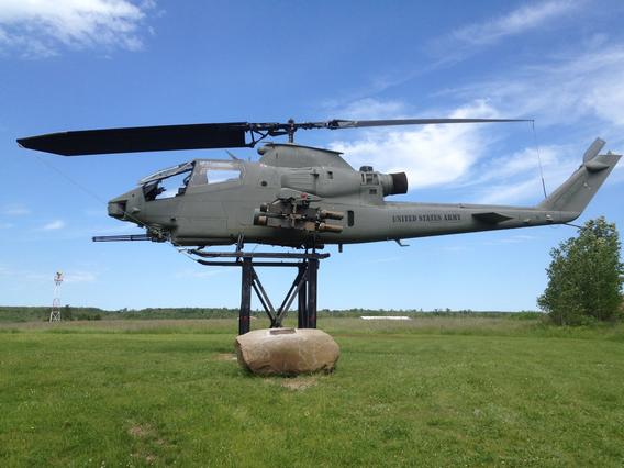 helicopter statue
